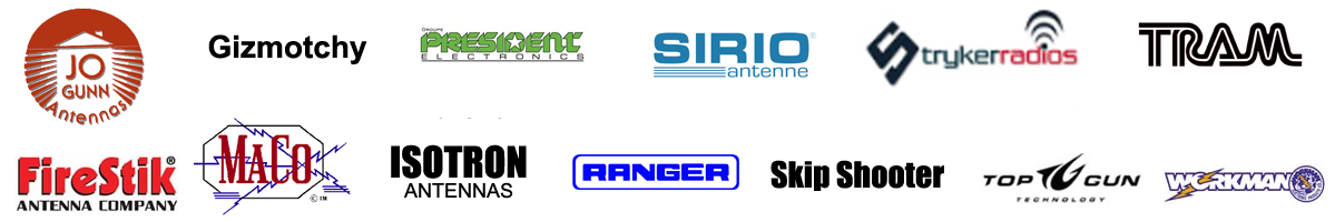 Authorized Dealer for the following brands. Jogunn, Maco, Stryker, Skip Shooter, Firestik, President, Sirio, Ranger, and more